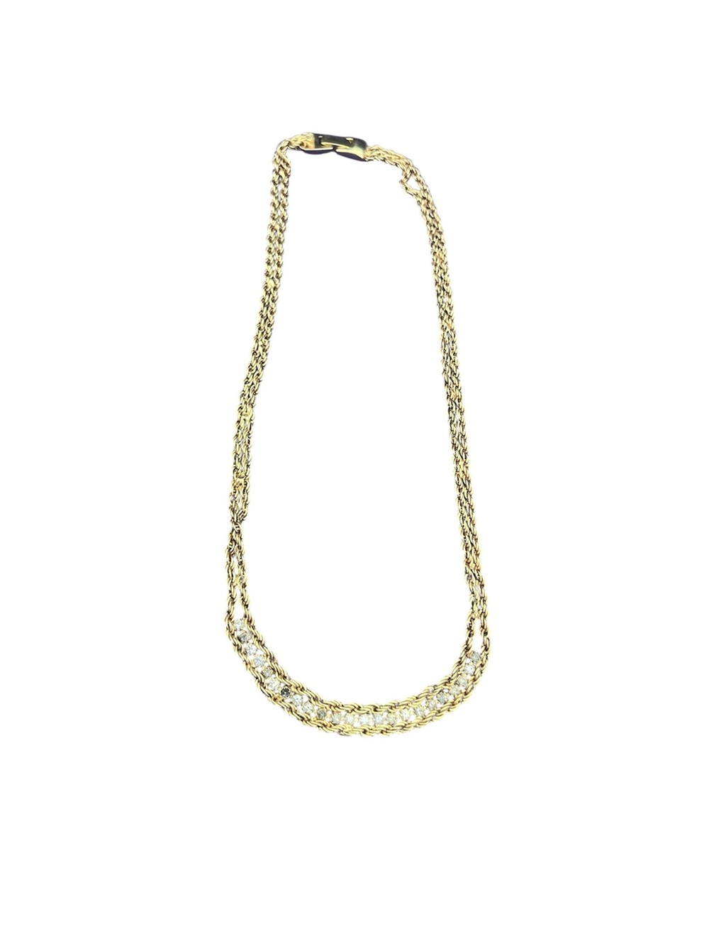 Elegant Gold Braided Rope Necklace for Women